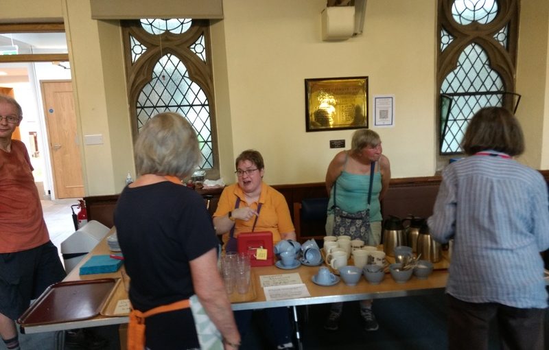 Serving Refreshments in church